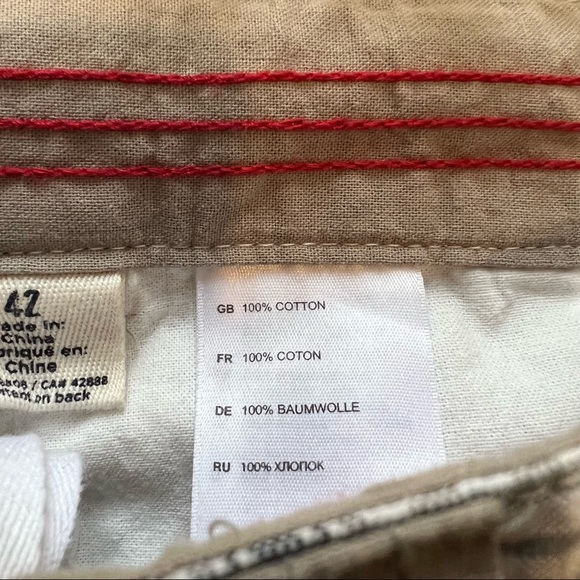 626 Blue NWT Navy, Khaki & White Plaid Broken-In Flat Front Shorts Size 42 - Picture 5 of 6